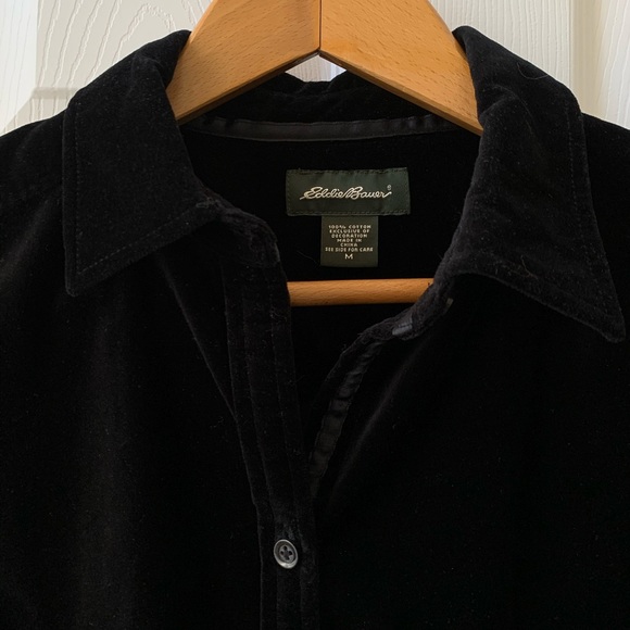 Eddie Bauer Velvet Button Down Shirt - EUC - Picture 6 of 6
